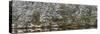 USA, Washington State, Seabeck, Misery Point Preserve. Panoramic of forest reflections in lagoon.-Jaynes Gallery-Stretched Canvas