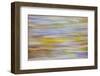 USA, Washington State, Seabeck. Motion Blur of Fall Leaves on Beach-Don Paulson-Framed Photographic Print