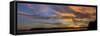 USA, Washington State, Seabeck. Panoramic sunrise over Hood Canal.-Jaynes Gallery-Framed Stretched Canvas