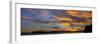 USA, Washington State, Seabeck. Panoramic sunrise over Hood Canal.-Jaynes Gallery-Framed Photographic Print