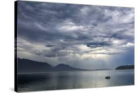 USA, Washington State, Seabeck. Storm clouds over Hood Canal.-Jaynes Gallery-Stretched Canvas