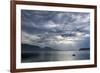 USA, Washington State, Seabeck. Storm clouds over Hood Canal.-Jaynes Gallery-Framed Photographic Print