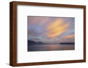 USA, Washington State, Seabeck. Sunrise over Hood Canal.-Jaynes Gallery-Framed Photographic Print