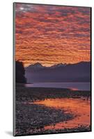 USA, Washington State, Seabeck. Sunset on Hood Canal and Olympic Mountains.-Jaynes Gallery-Mounted Photographic Print