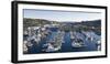 USA, Washington State, Seattle. Boats docked in marina at Fishermen's Terminal on Lake Union-Merrill Images-Framed Photographic Print