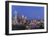 USA, Washington State, Seattle, Downtown and Mt. Rainier at Twilight-Rob Tilley-Framed Photographic Print