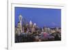 USA, Washington State, Seattle, Downtown and Mt. Rainier at Twilight-Rob Tilley-Framed Photographic Print