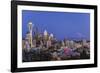 USA, Washington State, Seattle, Downtown and Mt. Rainier at Twilight-Rob Tilley-Framed Photographic Print