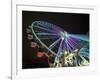 USA, Washington State, Seattle, ferris wheel at night.-Merrill Images-Framed Photographic Print