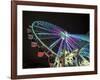 USA, Washington State, Seattle, ferris wheel at night.-Merrill Images-Framed Photographic Print