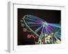 USA, Washington State, Seattle, ferris wheel at night.-Merrill Images-Framed Photographic Print