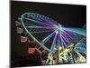 USA, Washington State, Seattle, ferris wheel at night.-Merrill Images-Mounted Photographic Print