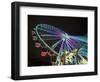 USA, Washington State, Seattle, ferris wheel at night.-Merrill Images-Framed Photographic Print