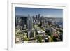 USA, Washington State, Seattle from the Space Needle on a clear day.-Brent Bergherm-Framed Photographic Print