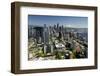 USA, Washington State, Seattle from the Space Needle on a clear day.-Brent Bergherm-Framed Photographic Print