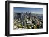 USA, Washington State, Seattle from the Space Needle on a clear day.-Brent Bergherm-Framed Photographic Print