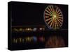 USA, Washington State, Seattle, Great Wheel reflections-Terry Eggers-Stretched Canvas