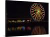 USA, Washington State, Seattle, Great Wheel reflections-Terry Eggers-Stretched Canvas