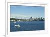 Usa, Washington State, Seattle. Lake Union and Downtown view from Gas Works Park-Michele Molinari-Framed Photographic Print