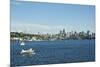 Usa, Washington State, Seattle. Lake Union and Downtown view from Gas Works Park-Michele Molinari-Mounted Photographic Print