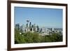 Usa, Washington State, Seattle. Queen Anne, Downtown view from Kerry Park, Mount Saint Helens in th-Michele Molinari-Framed Photographic Print