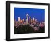 USA, Washington State, Seattle, Seattle Skyline at Dusk-Terry Eggers-Framed Photographic Print