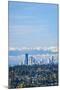 USA, Washington State. Seattle skyline and Olympic mountains-Merrill Images-Mounted Premium Photographic Print