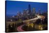 USA, Washington State, Seattle skyline-Charles Gurche-Stretched Canvas