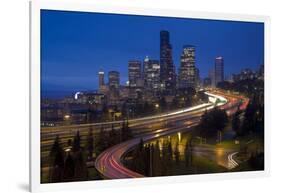 USA, Washington State, Seattle skyline-Charles Gurche-Framed Photographic Print