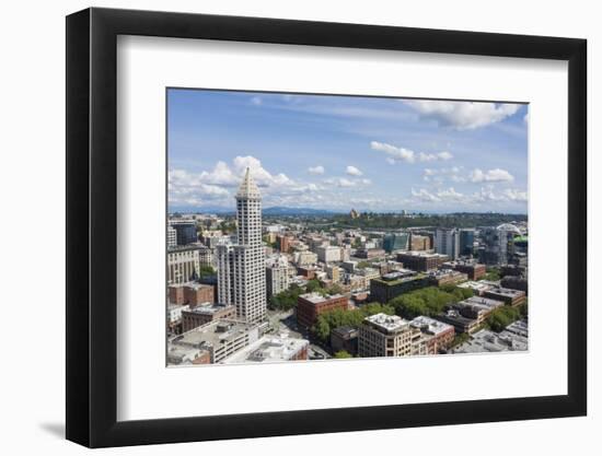 USA, Washington State, Seattle. Smith Tower and downtown.-Merrill Images-Framed Photographic Print