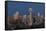 USA, Washington State, Seattle. Space Needle and city skyline at dusk.-Jaynes Gallery-Framed Stretched Canvas