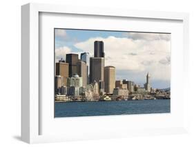 USA, Washington State. Seattle waterfront on brilliant day-Trish Drury-Framed Photographic Print