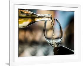 USA, Washington State, Seattle. White wine tasting-Richard Duval-Framed Photographic Print