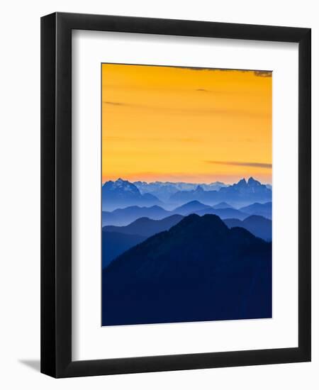 USA, Washington State. Skyline Divide in the North Cascades, Mt. Baker.-Gary Luhm-Framed Photographic Print