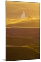 USA, Washington State, Steptoe Grain Silo at Sunset-Terry Eggers-Mounted Photographic Print