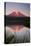 USA, Washington State, Sunset on Mt. Adams reflecting in Lake Takhlakh-Terry Eggers-Stretched Canvas