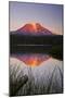 USA, Washington State, Sunset on Mt. Adams reflecting in Lake Takhlakh-Terry Eggers-Mounted Photographic Print