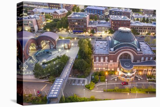 USA, Washington State, Tacoma. Union Station and Washington State History Museum.-Merrill Images-Stretched Canvas