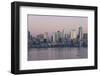 USA, Washington State. Twilight light on Seattle skyline and Elliott Bay.-Trish Drury-Framed Photographic Print