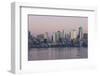 USA, Washington State. Twilight light on Seattle skyline and Elliott Bay.-Trish Drury-Framed Photographic Print