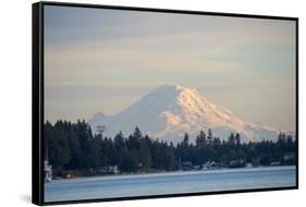 USA, Washington State, View of Mount Rainier.-Trish Drury-Framed Stretched Canvas