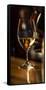 USA, Washington State, Woodinville. A glass of white wine and reflections-Richard Duval-Framed Stretched Canvas