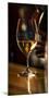 USA, Washington State, Woodinville. A glass of white wine and reflections-Richard Duval-Mounted Photographic Print