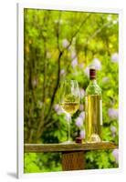 Usa, Washington State, Woodinville. White wine for an outdoor tasting at JM Cellars.-Richard Duval-Framed Premium Photographic Print