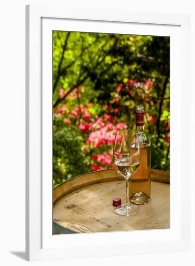 Usa, Washington State, Woodinville. Wine for an outdoor tasting-Richard Duval-Framed Photographic Print