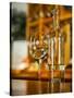 USA, Washington State, Yacolt. Wine and glass reflection.-Richard Duval-Stretched Canvas