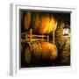 USA, Washington State, Yakima Valley. Barrel cave in low light.-Richard Duval-Framed Photographic Print