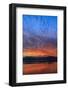 USA, Washington. Sunset landscape of Hood Canal and Olympic Mountains.-Jaynes Gallery-Framed Photographic Print