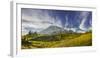 USA, Washington. Trail at Mazama Ridge Above Paradise, Mt. Rainier-Gary Luhm-Framed Photographic Print
