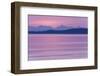 USA, Washington. View from San Juan Island looking over Haro Straight into Canada at sunset.-Jaynes Gallery-Framed Photographic Print